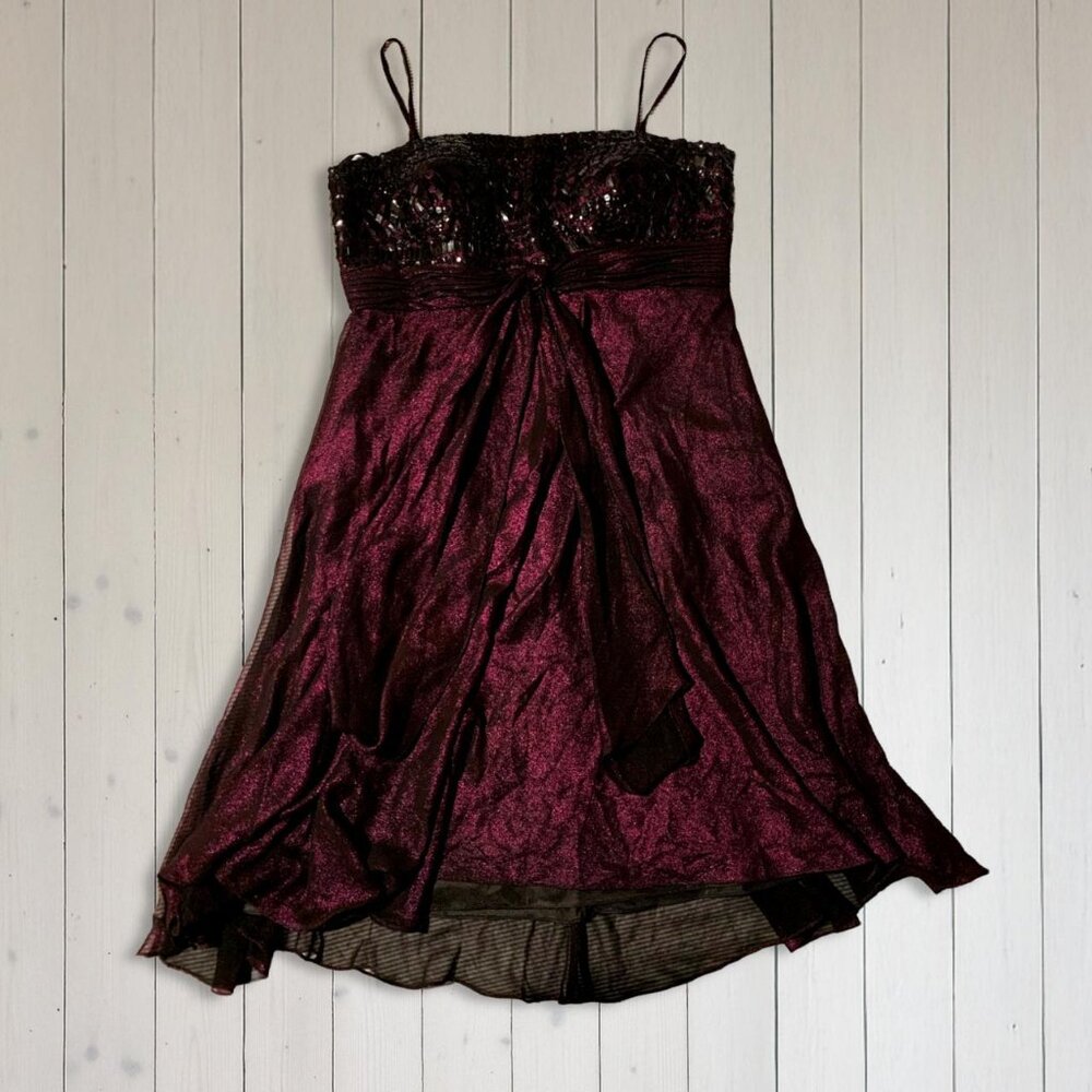 Mac Duggal Babydoll Cocktail Dress - size 4